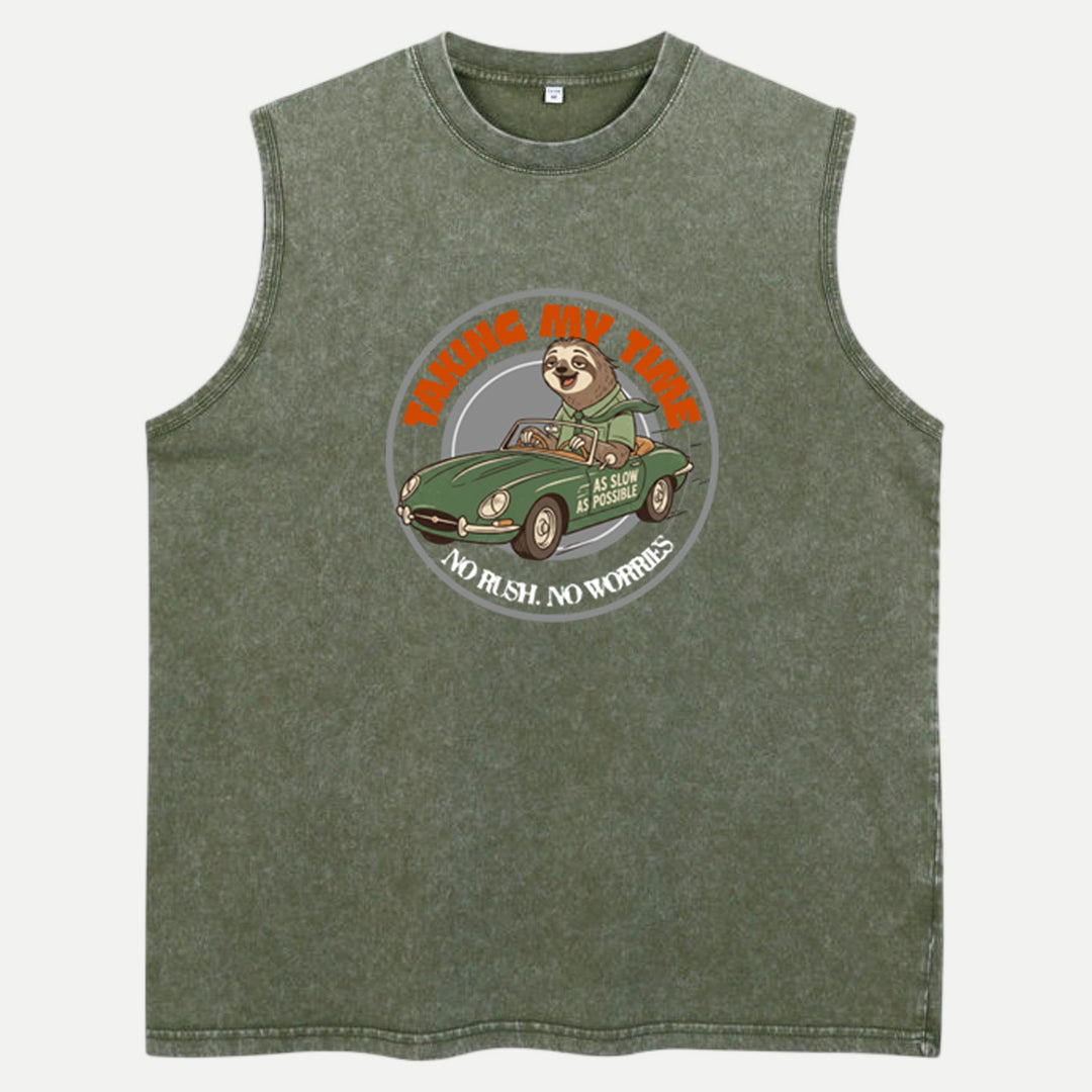 Taking My Time Sloth Driving Car T-Shirt