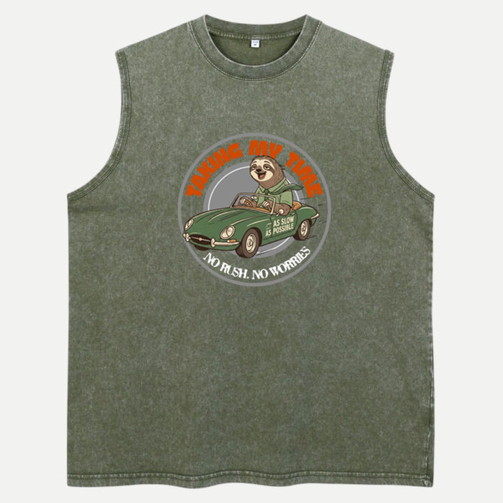 Taking My Time Sloth Driving Car T-Shirt