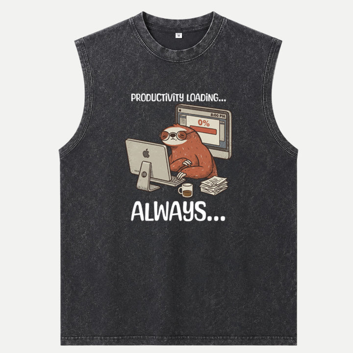 Productivity Loading Always Sloth T-Shirt