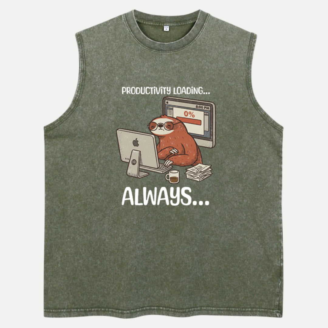 Productivity Loading Always Sloth T-Shirt