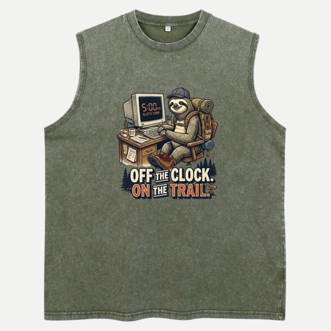 Off The Clock On The Trail Sloth T-Shirt