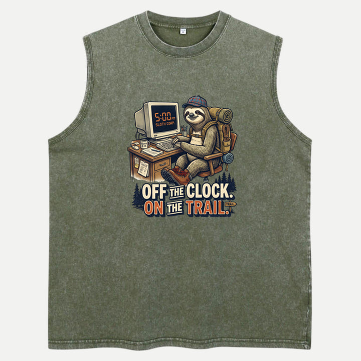 Off The Clock On The Trail Sloth T-Shirt