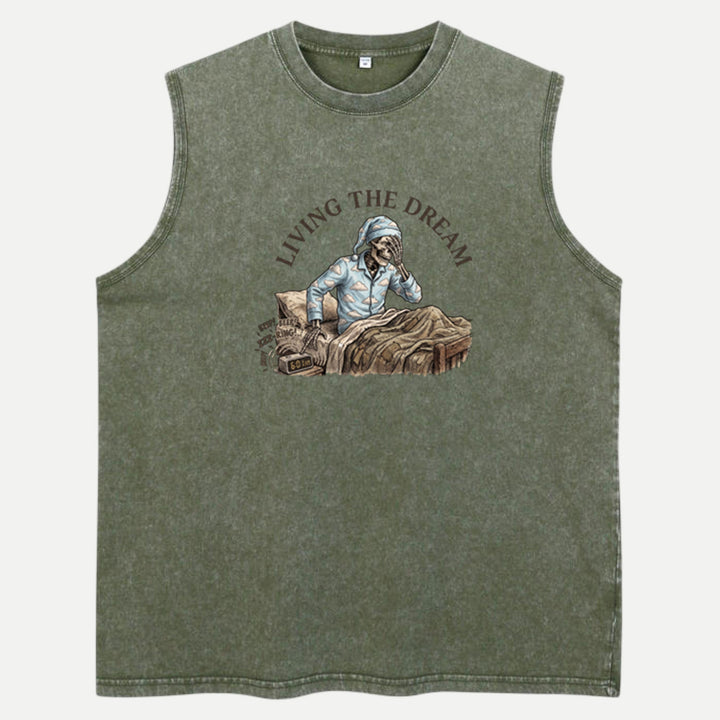 Living The Dream Skeleton T-Shirt