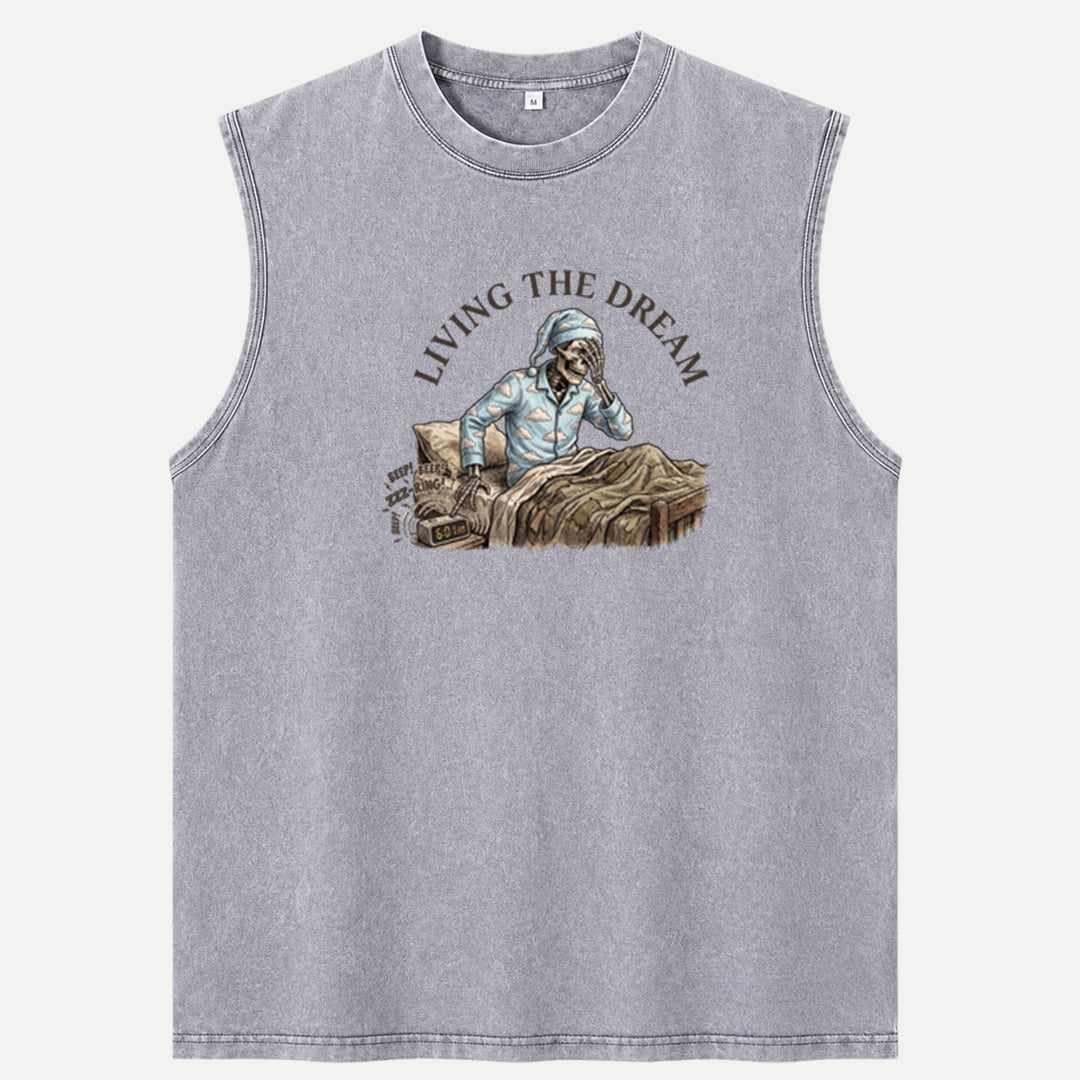 Living The Dream Skeleton T-Shirt
