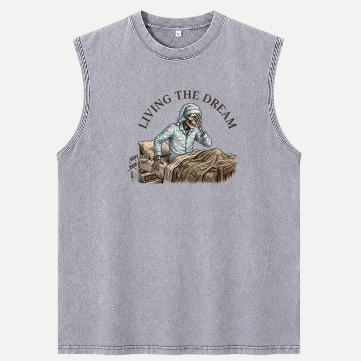 Living The Dream Skeleton T-Shirt