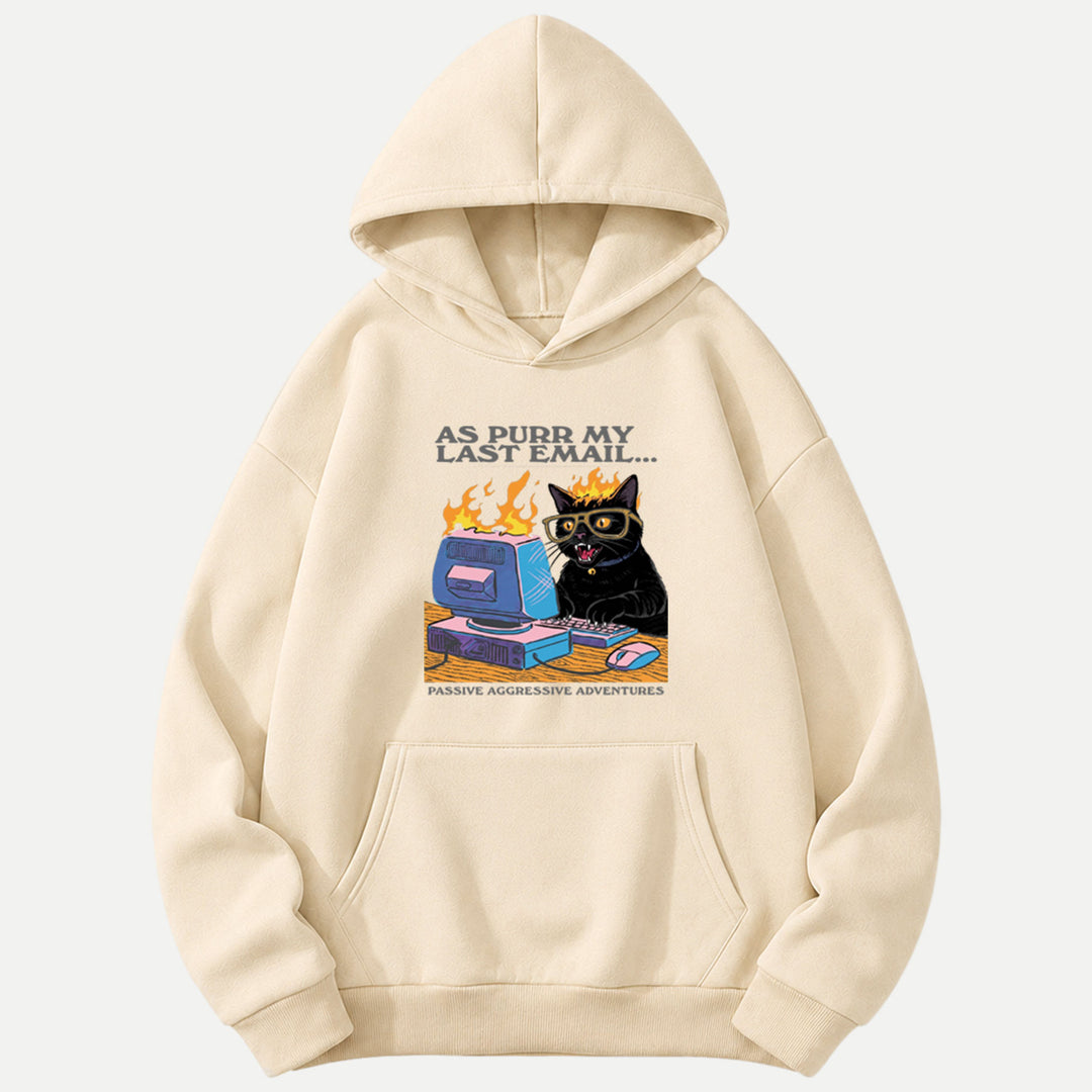 As Purr My Last Email Black Cat T-Shirt