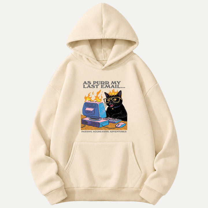 As Purr My Last Email Black Cat T-Shirt