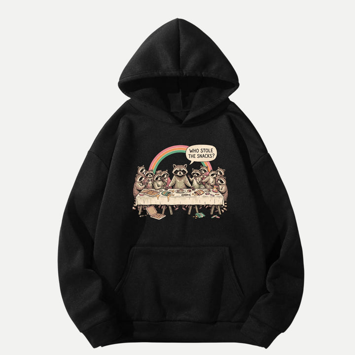 Who Stole The Snacks Raccoon Last Supper Tee