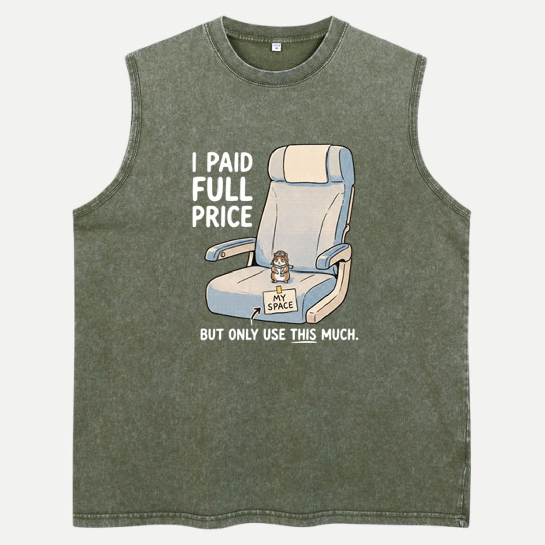 I Paid Full Price Hamster Airplane Seat T-Shirt