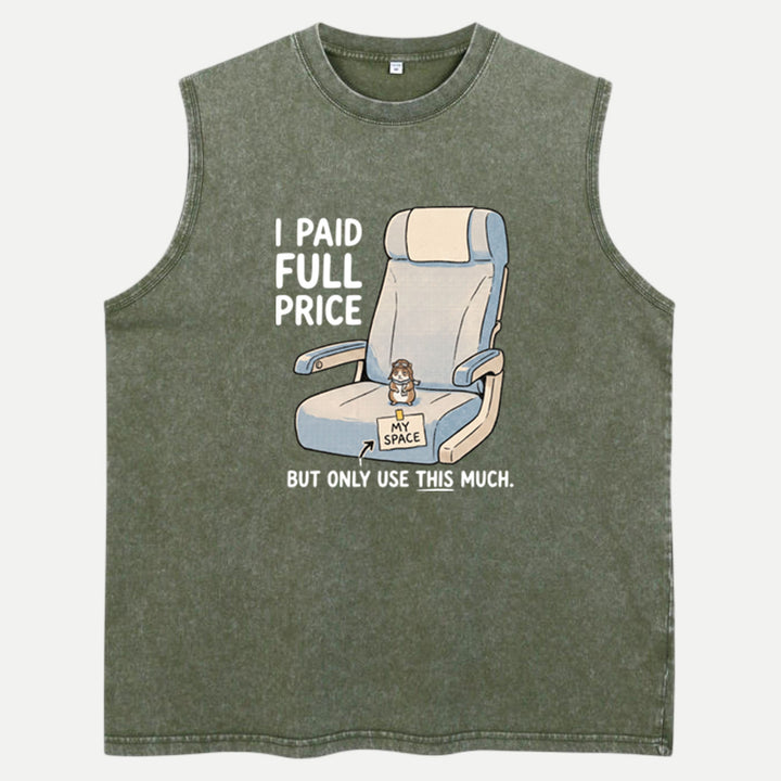 I Paid Full Price Hamster Airplane Seat T-Shirt