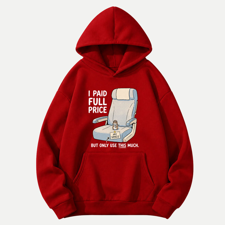 I Paid Full Price Hamster Airplane Seat T-Shirt