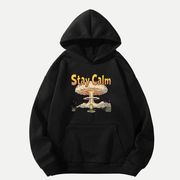 Stay Calm Frog Mushroom Cloud T-Shirt