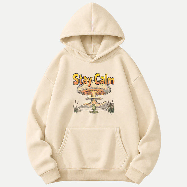 Stay Calm Frog Mushroom Cloud T-Shirt