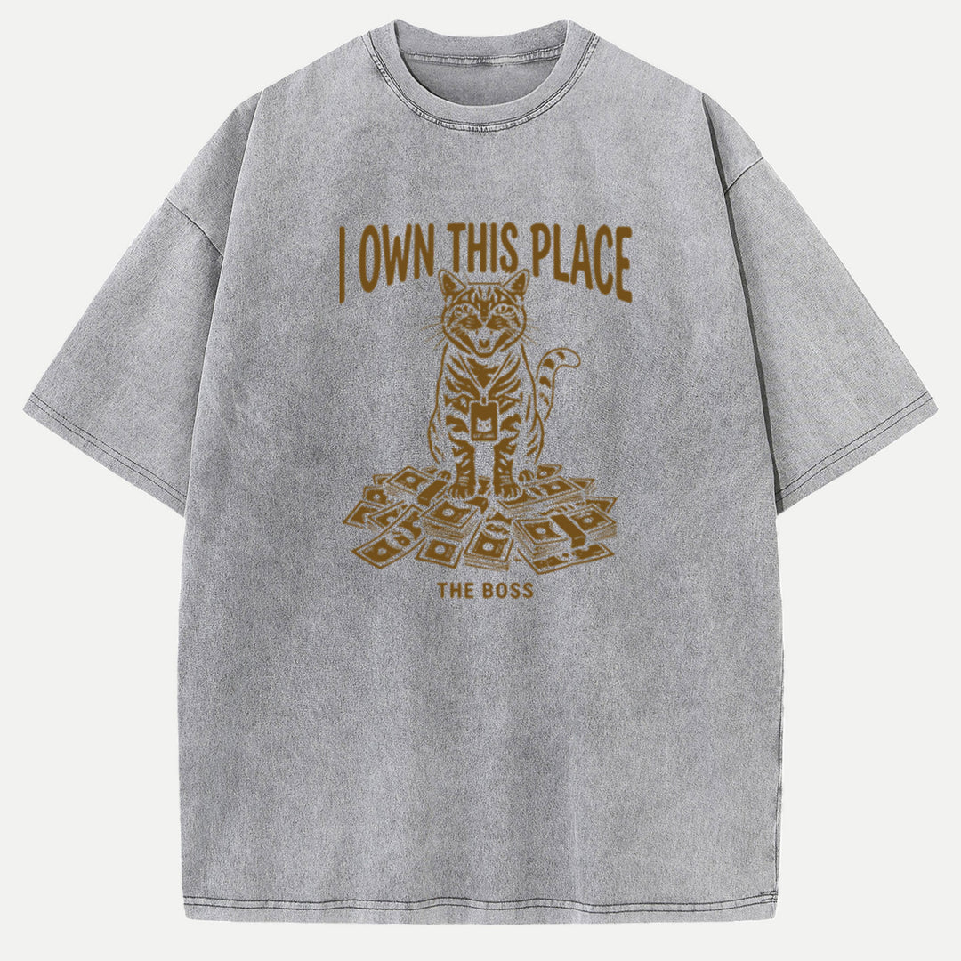 I Own This Place Boss Cat T-Shirt