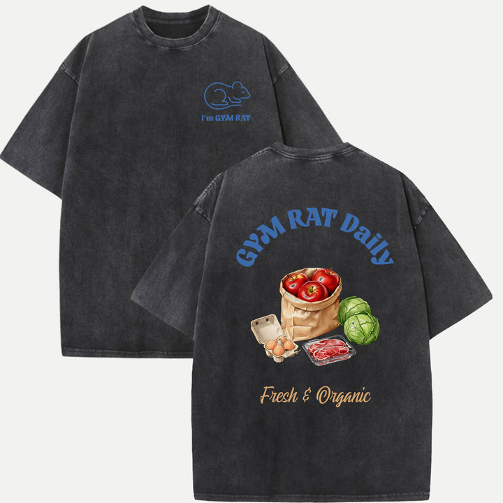 Gym Rat Fitness Food Daily T-Shirt