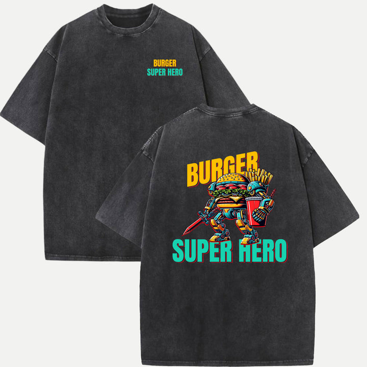 Burger Super Hero T-Shirt