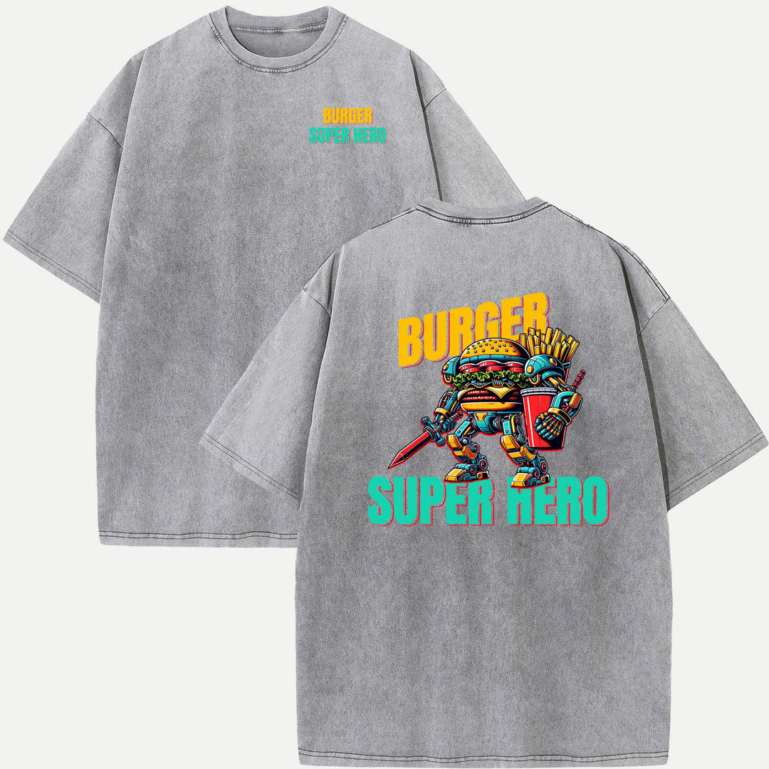 Burger Super Hero T-Shirt