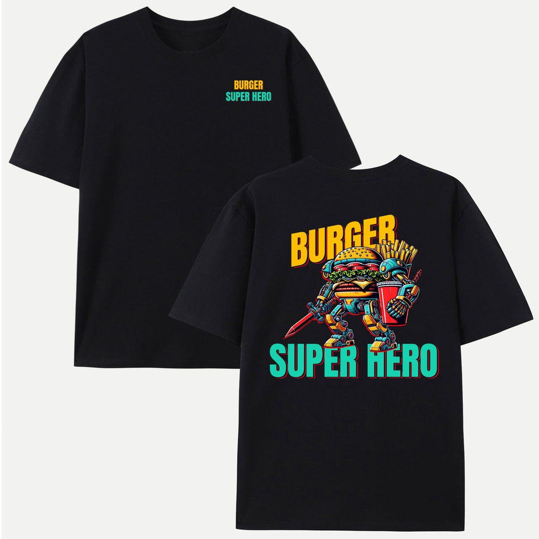 Burger Super Hero T-Shirt
