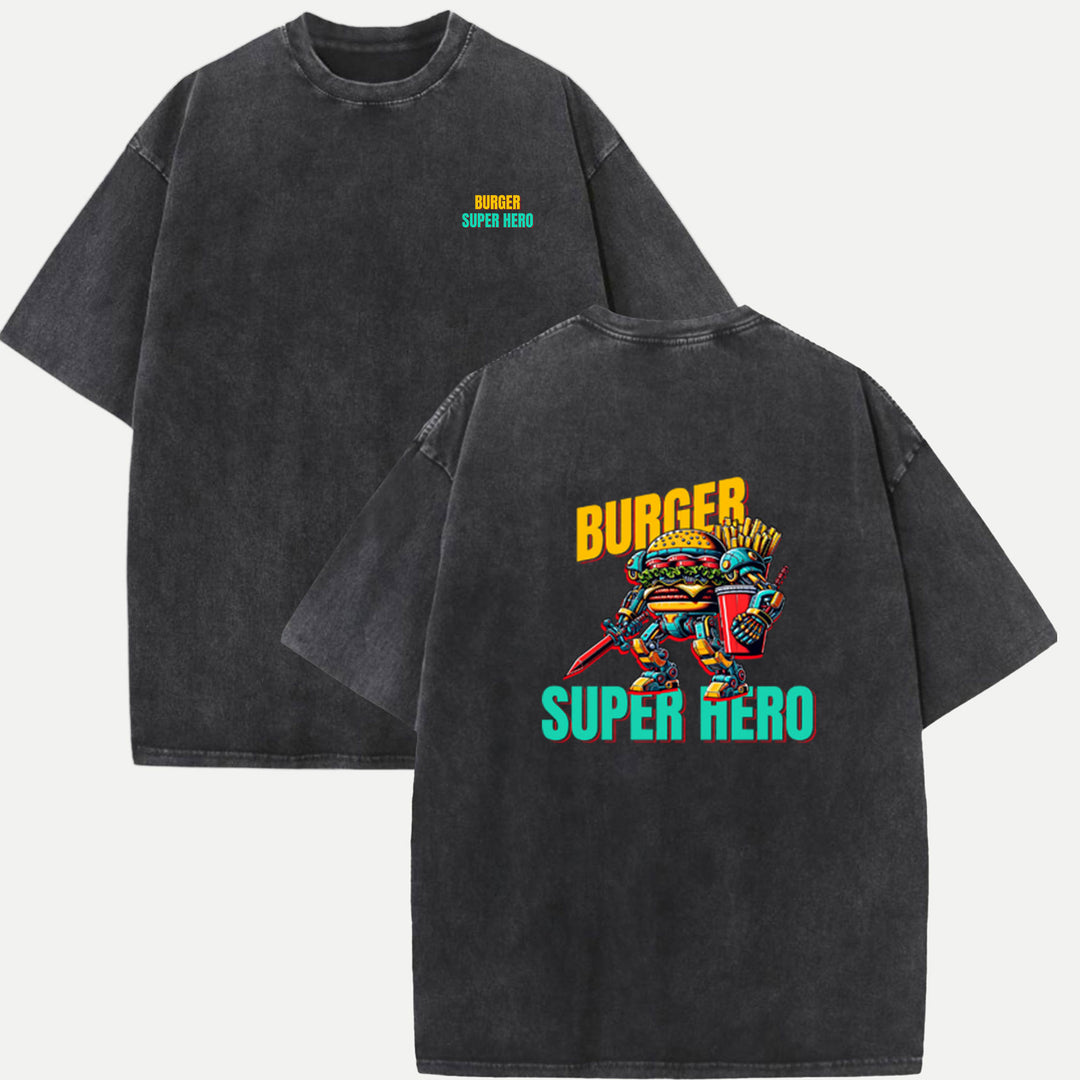 Burger Super Hero T-Shirt