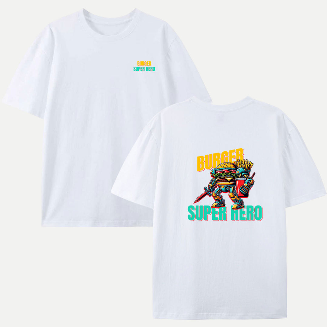 Burger Super Hero T-Shirt