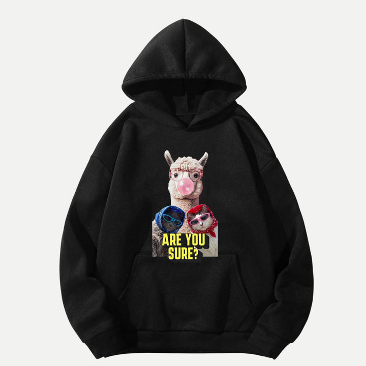 Are You Sure? Llama and Cats T-Shirt