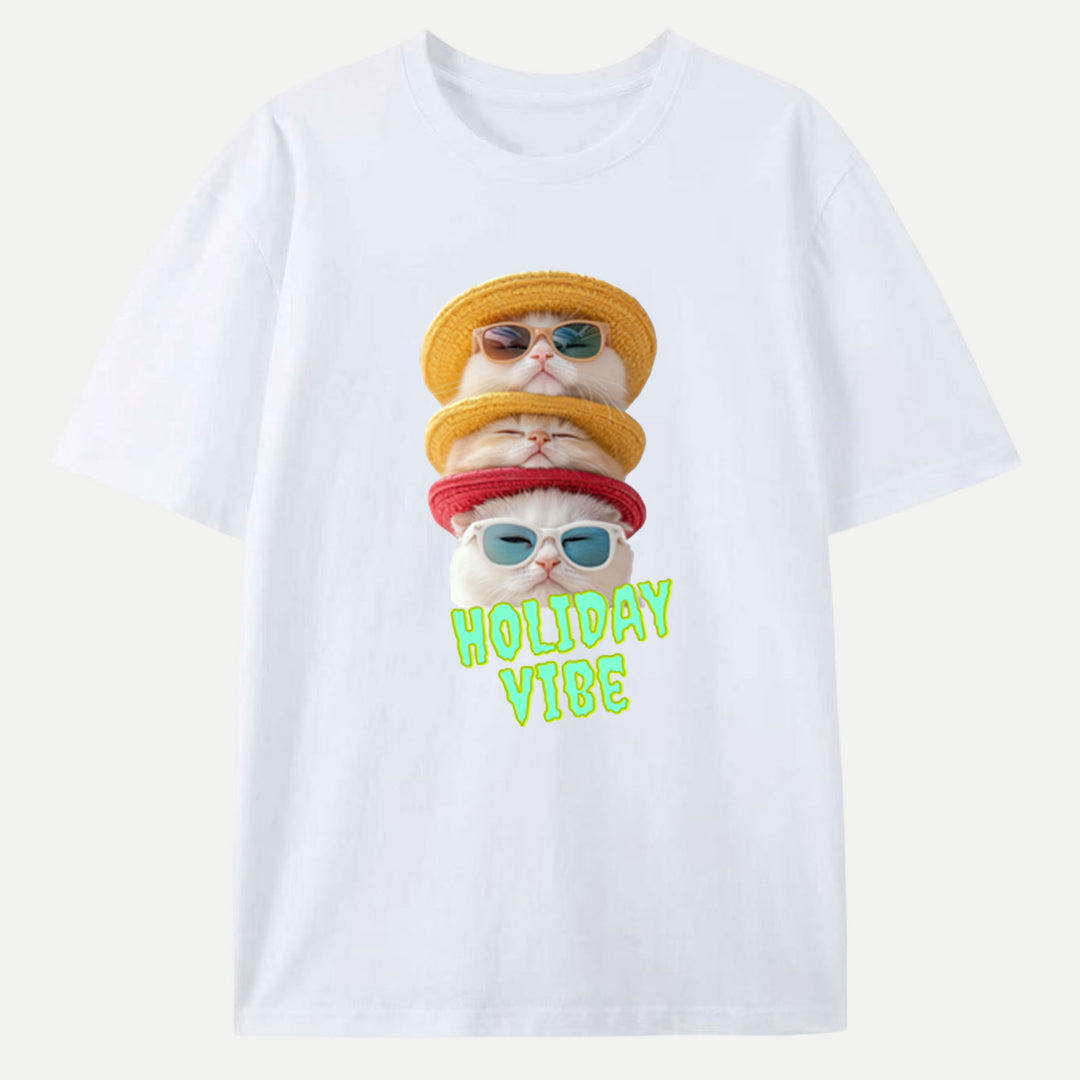 Holiday Vibe Cat T-Shirt