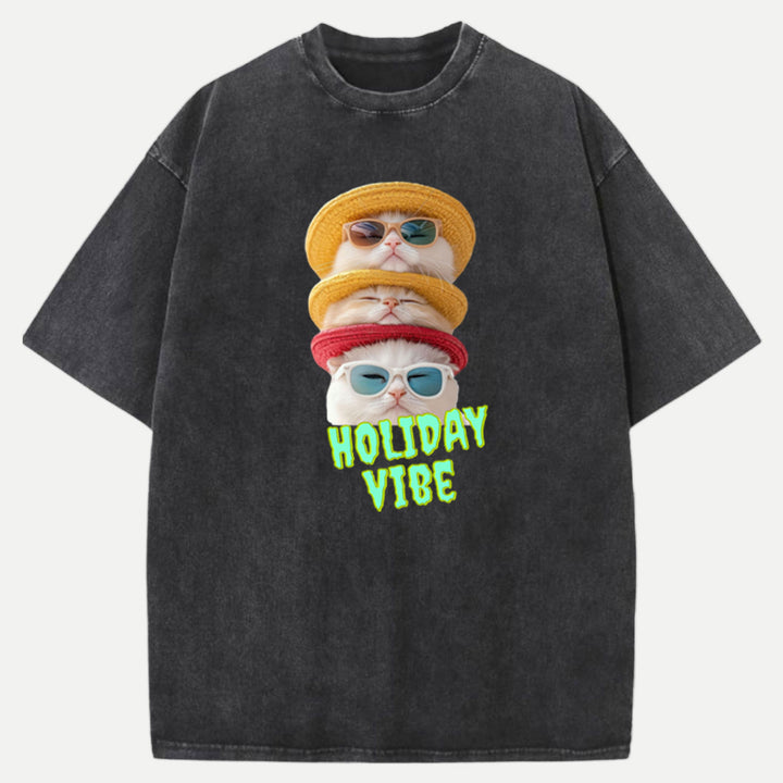 Holiday Vibe Cat T-Shirt