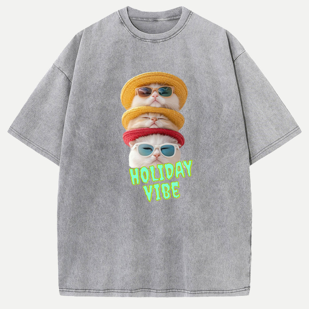 Holiday Vibe Cat T-Shirt