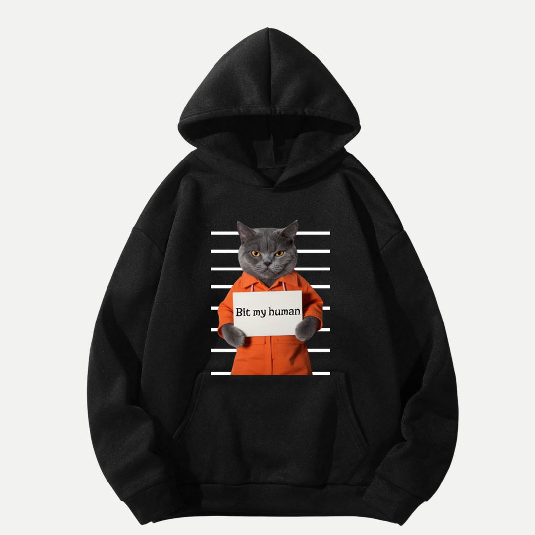 Bit My Human Cat T-Shirt