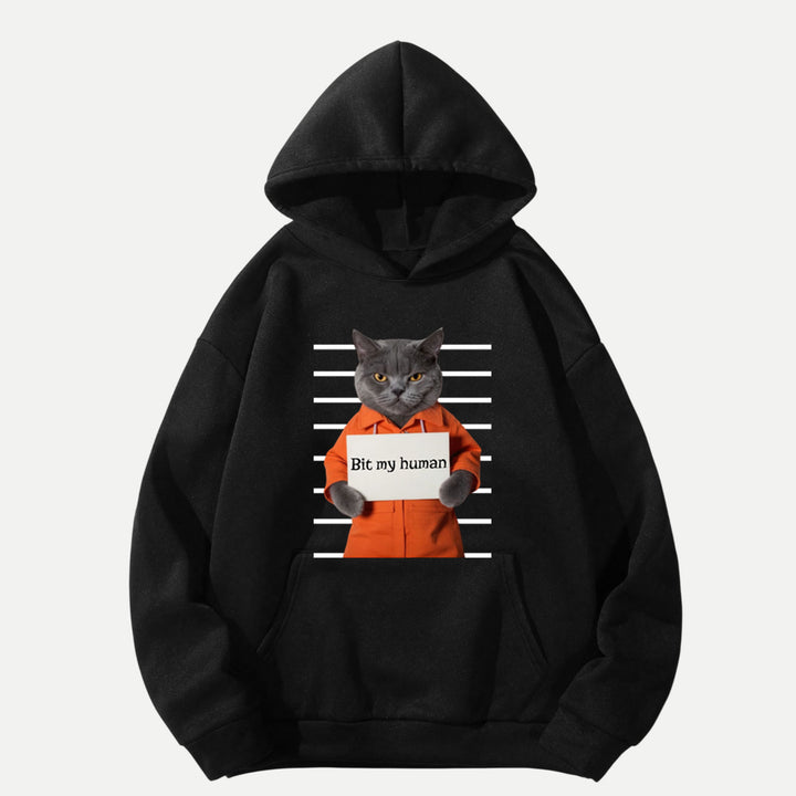 Bit My Human Cat T-Shirt