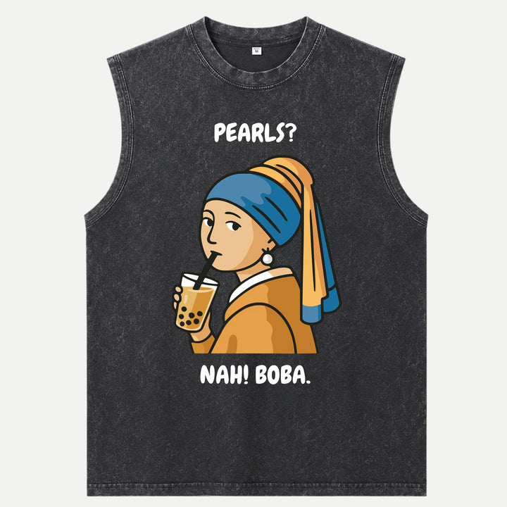 Girl with a Pearl Bubble Tea T-Shirt