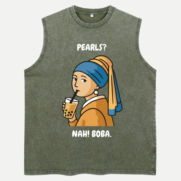 Girl with a Pearl Bubble Tea T-Shirt