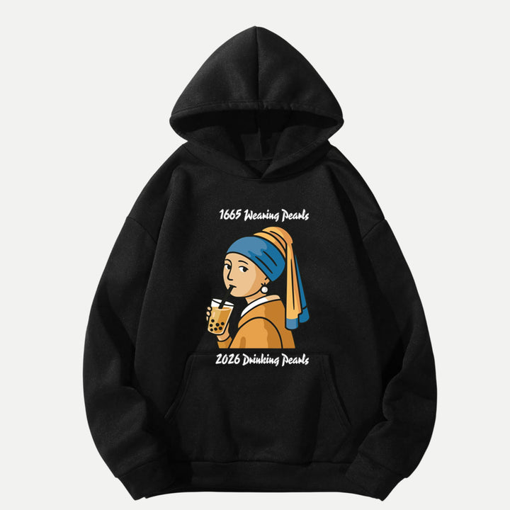 Girl with a Pearl Bubble Tea T-Shirt