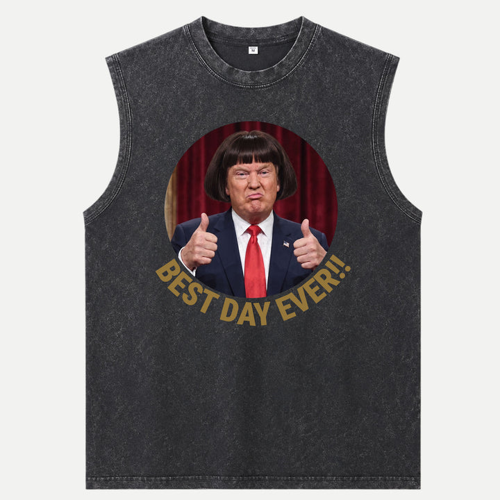 Best Day Ever Funny Bob Haircut Meme Graphic T-Shirt