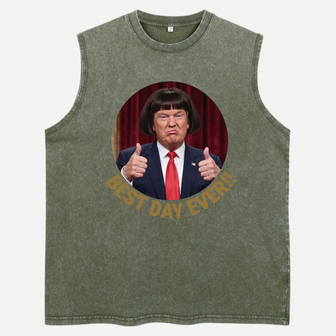 Best Day Ever Funny Bob Haircut Meme Graphic T-Shirt