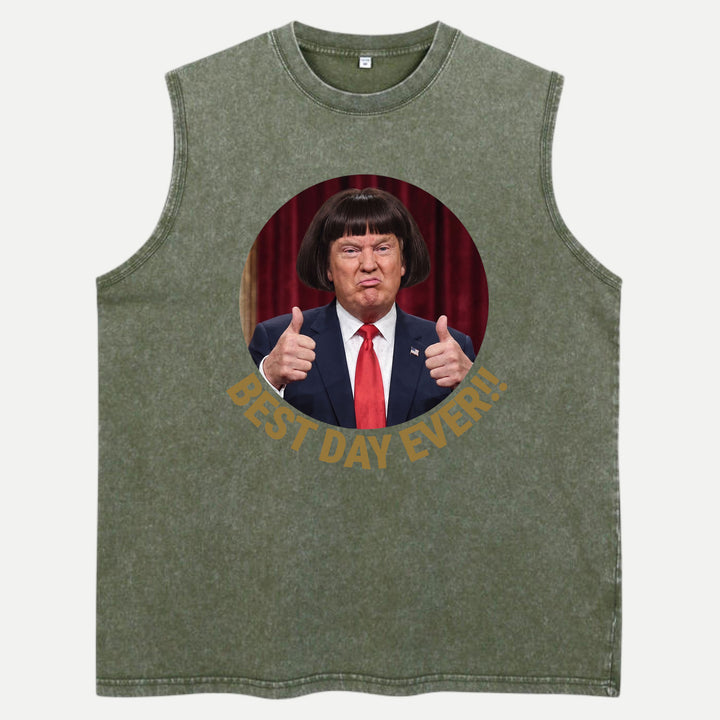 Best Day Ever Funny Bob Haircut Meme Graphic T-Shirt