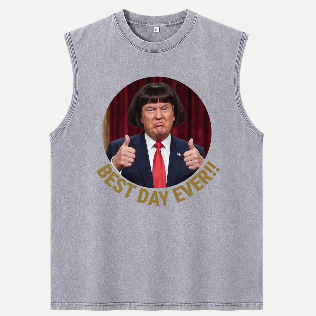 Best Day Ever Funny Bob Haircut Meme Graphic T-Shirt