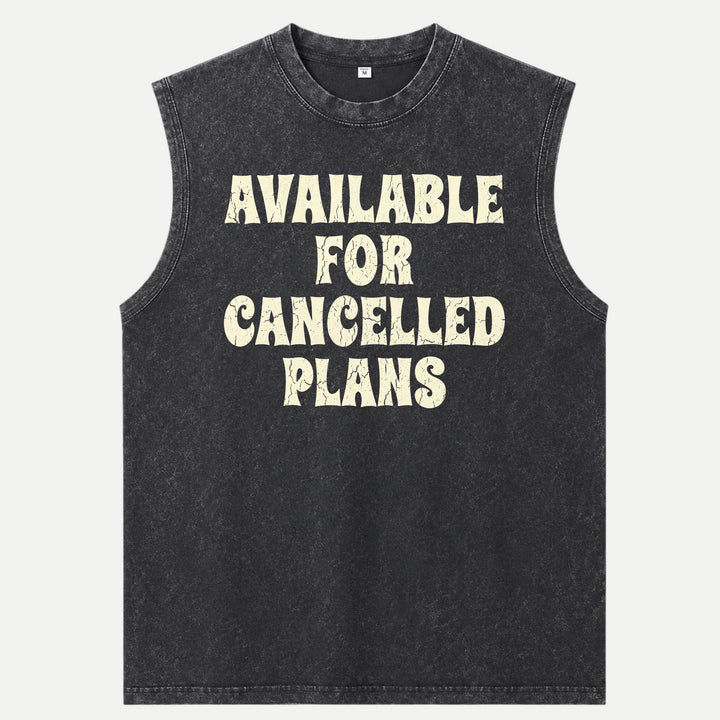 Available For Cancelled Plans Funny Introvert Graphic T-Shirt