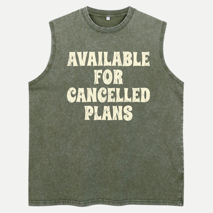Available For Cancelled Plans Funny Introvert Graphic T-Shirt