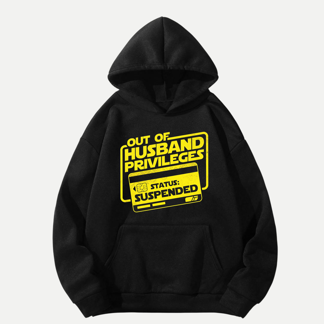 Out Of Husband Privileges Status Suspended Funny Graphic T-Shirt