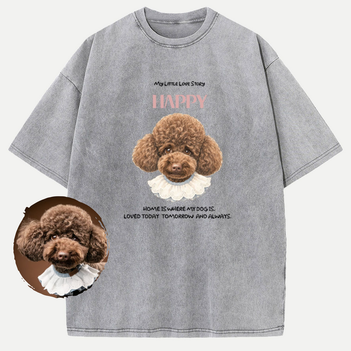 Personalised Pet Head Portrait Custom Tee