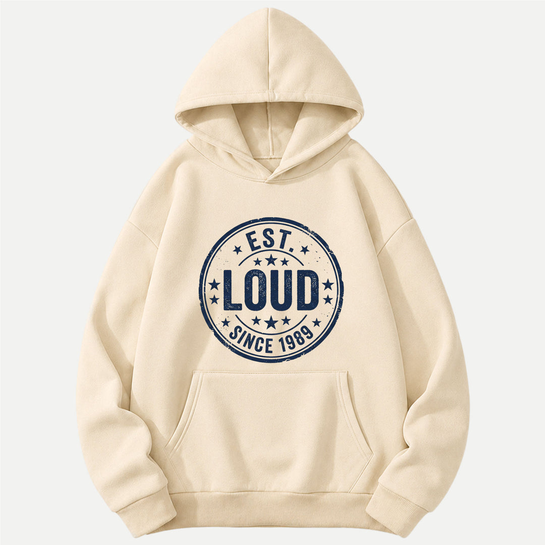 Est. Loud Since 1989 Vintage Stamp Graphic T-Shirt