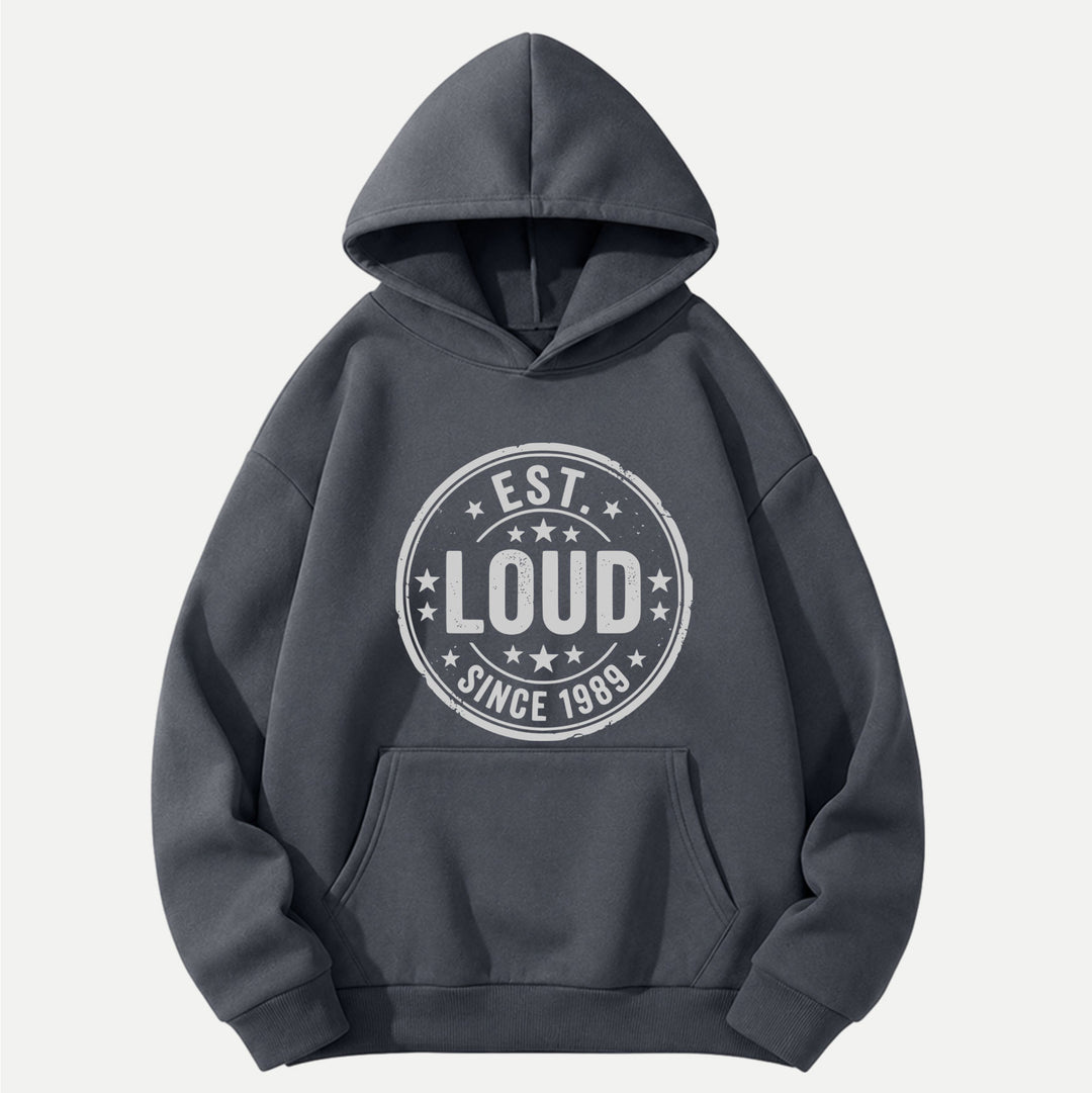 Est. Loud Since 1989 Vintage Stamp Graphic T-Shirt