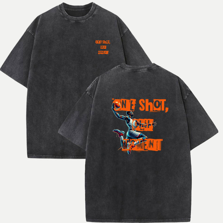 One Shot One Moment Basketball Tee