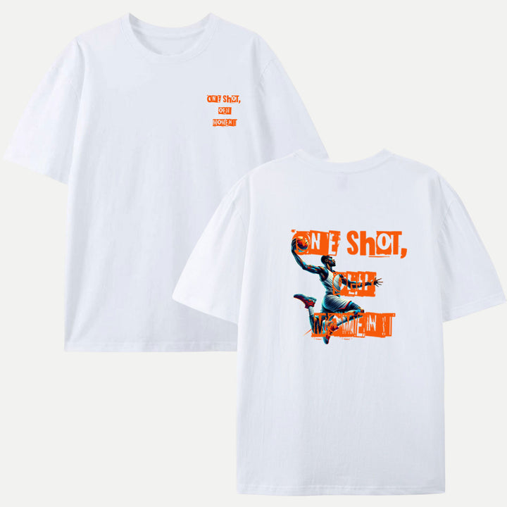 One Shot One Moment Basketball Tee
