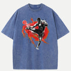 MMA Fighter Kick X-Ray Skeleton Graphic T-Shirt