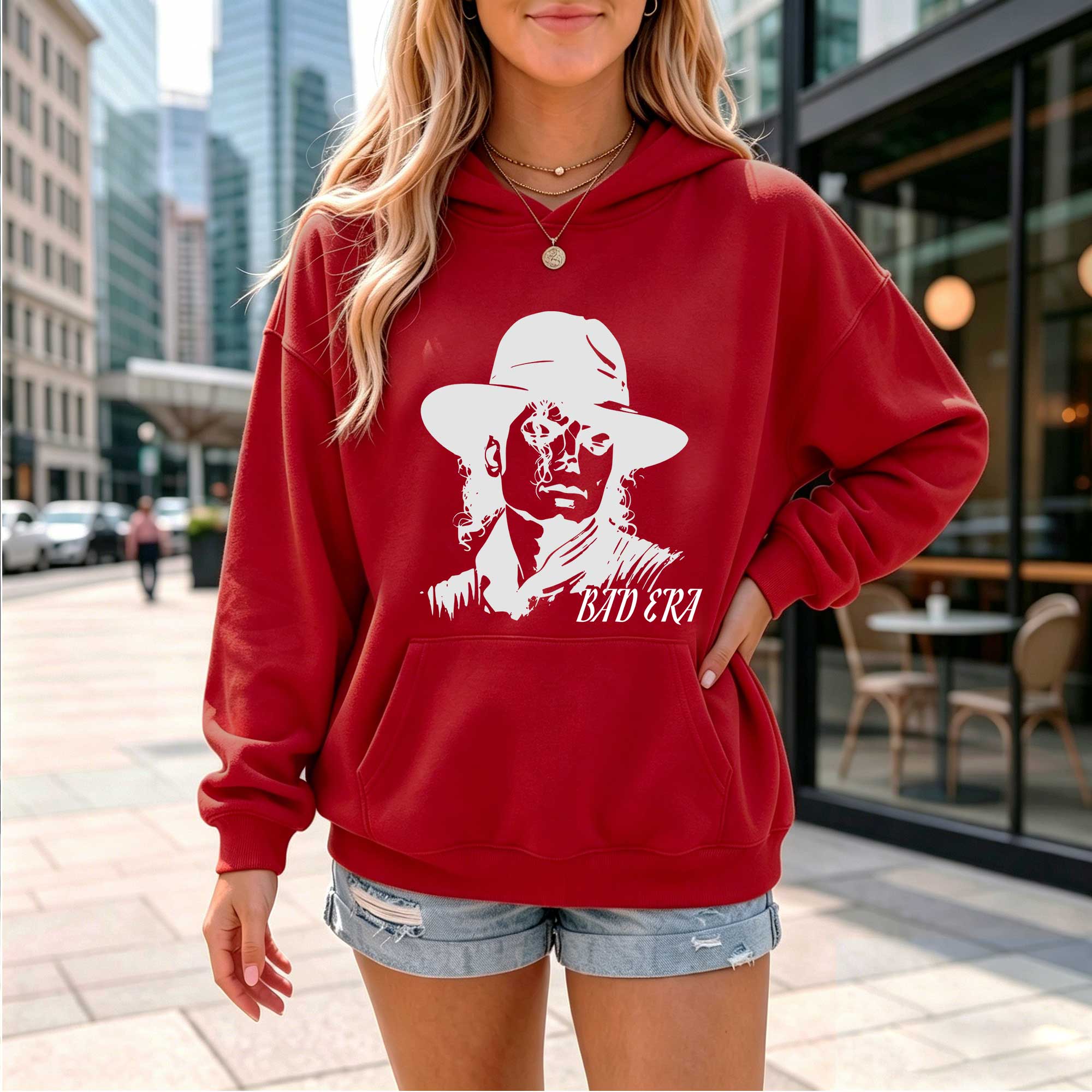 Michael Jackon Bad Era Graphic Hoodie