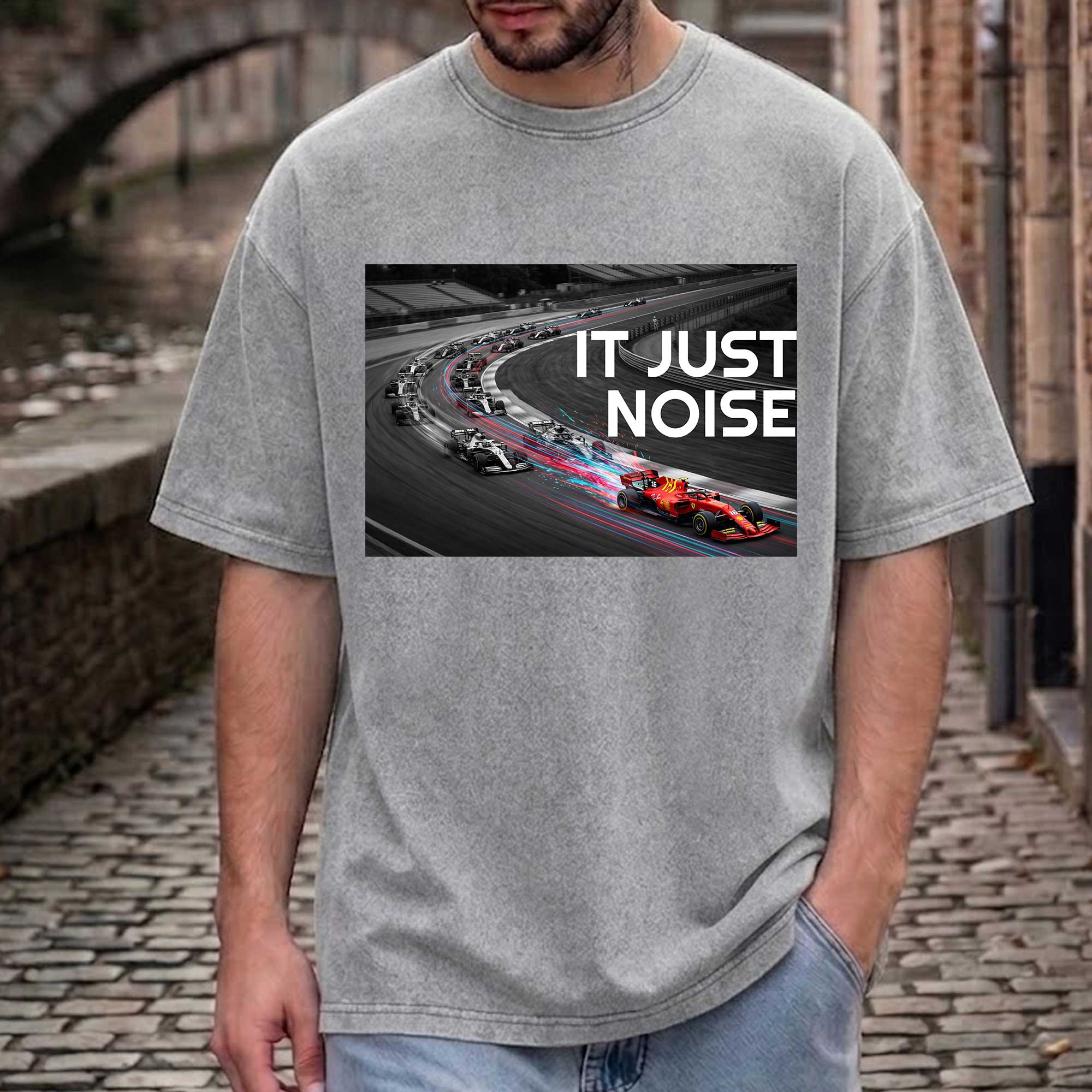 Vintage F1 "It's Just Noise" Graphic T-shirt