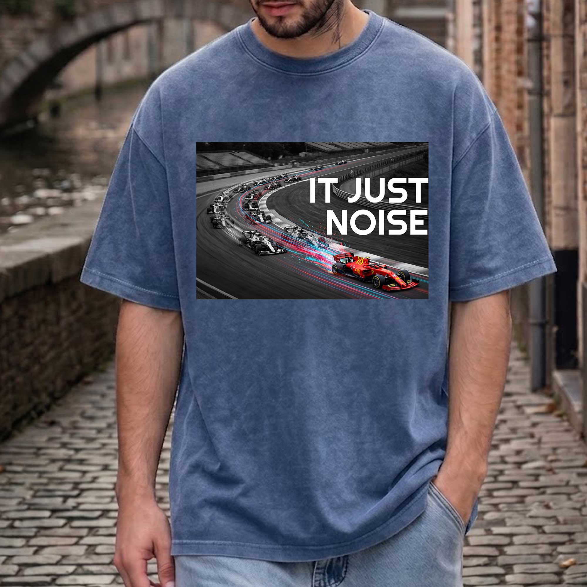 Vintage F1 "It's Just Noise" Graphic T-shirt