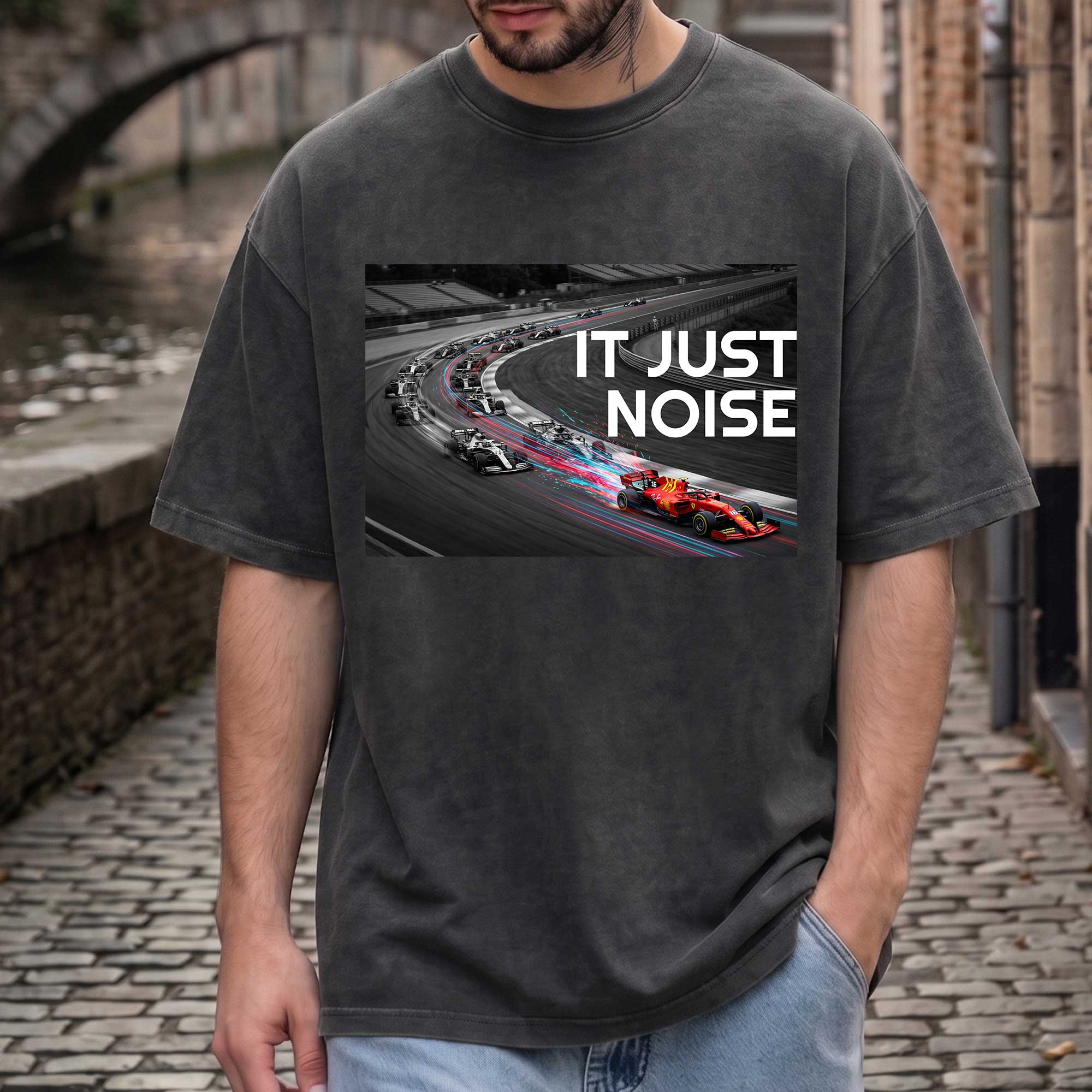 Vintage F1 "It's Just Noise" Graphic T-shirt